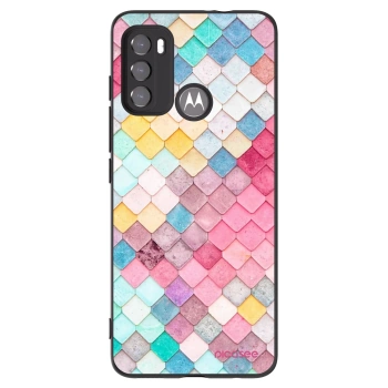 Picasee silikonowe czarne etui na Motorola Edge 60 5G - Colorful roof