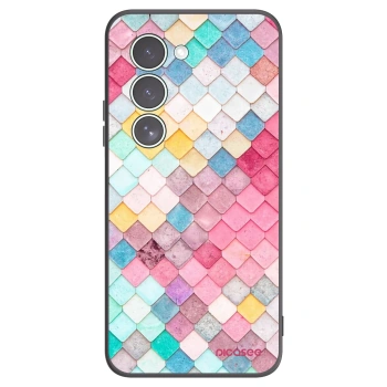 Picasee silikonowe czarne etui na Xiaomi Redmi 15 5G - Colorful roof