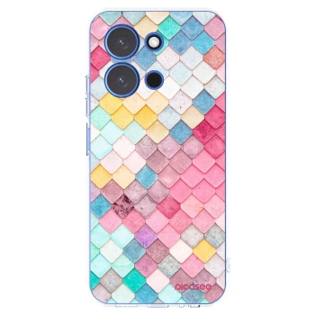 Picasee silikonowe przeźroczyste etui na Xiaomi Redmi 15C 4G - Colorful roof