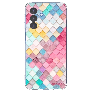 Picasee silikonowe przeźroczyste etui na Samsung Galaxy A17 5G - Colorful roof
