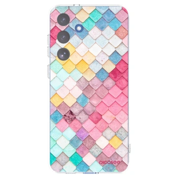 Picasee silikonowe przeźroczyste etui na Samsung Galaxy S25 FE 5G - Colorful roof