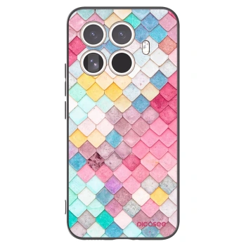 Picasee silikonowe czarne etui na Xiaomi 15T Pro - Colorful roof