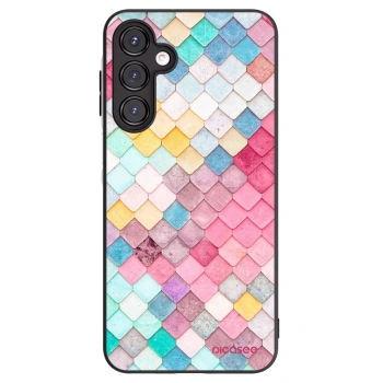 Picasee silikonowe czarne etui na Samsung Galaxy A16 4G - Colorful roof