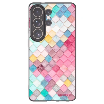 Picasee silikonowe czarne etui na Samsung Galaxy S26 Ultra - Colorful roof