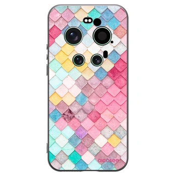Picasee silikonowe czarne etui na Xiaomi 17 Ultra - Colorful roof