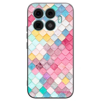 Picasee silikonowe czarne etui na Xiaomi 17T - Colorful roof