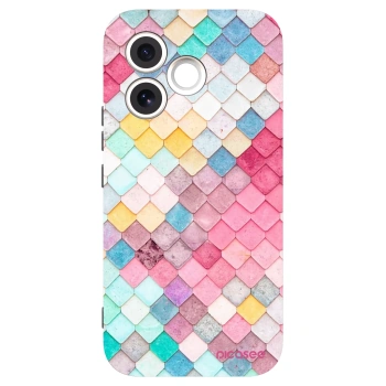 Picasee silikonowe czarne etui na Honor 600 Lite - Colorful roof