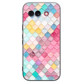 Picasee silikonowe czarne etui na Google Pixel 10a - Colorful roof