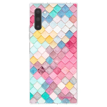 Picasee silikonowe przeźroczyste etui na Samsung Galaxy Note 10 N970F - Colorful roof