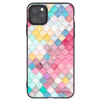Picasee silikonowe czarne etui na Apple iPhone 11 Pro Max - Colorful roof