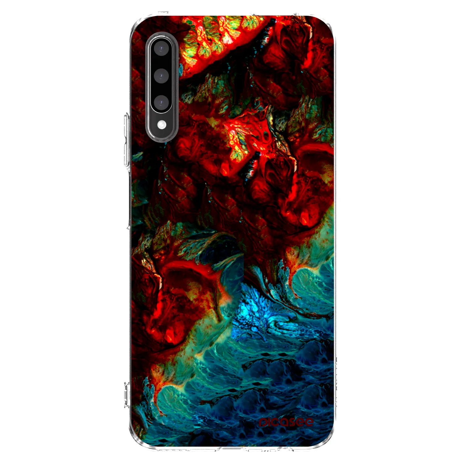 Picasee silikonowe przeźroczyste etui na Honor 9X Pro - Universe