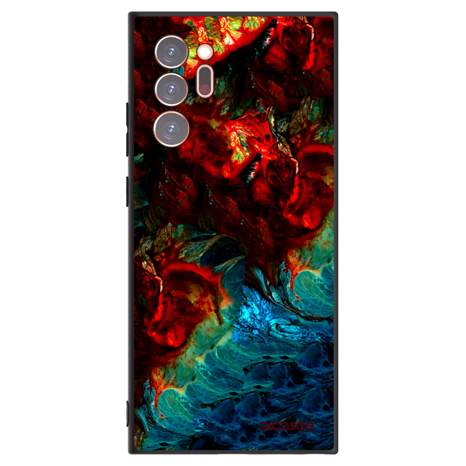 Picasee silikonowe czarne etui na Samsung Galaxy Note 20 Ultra - Universe
