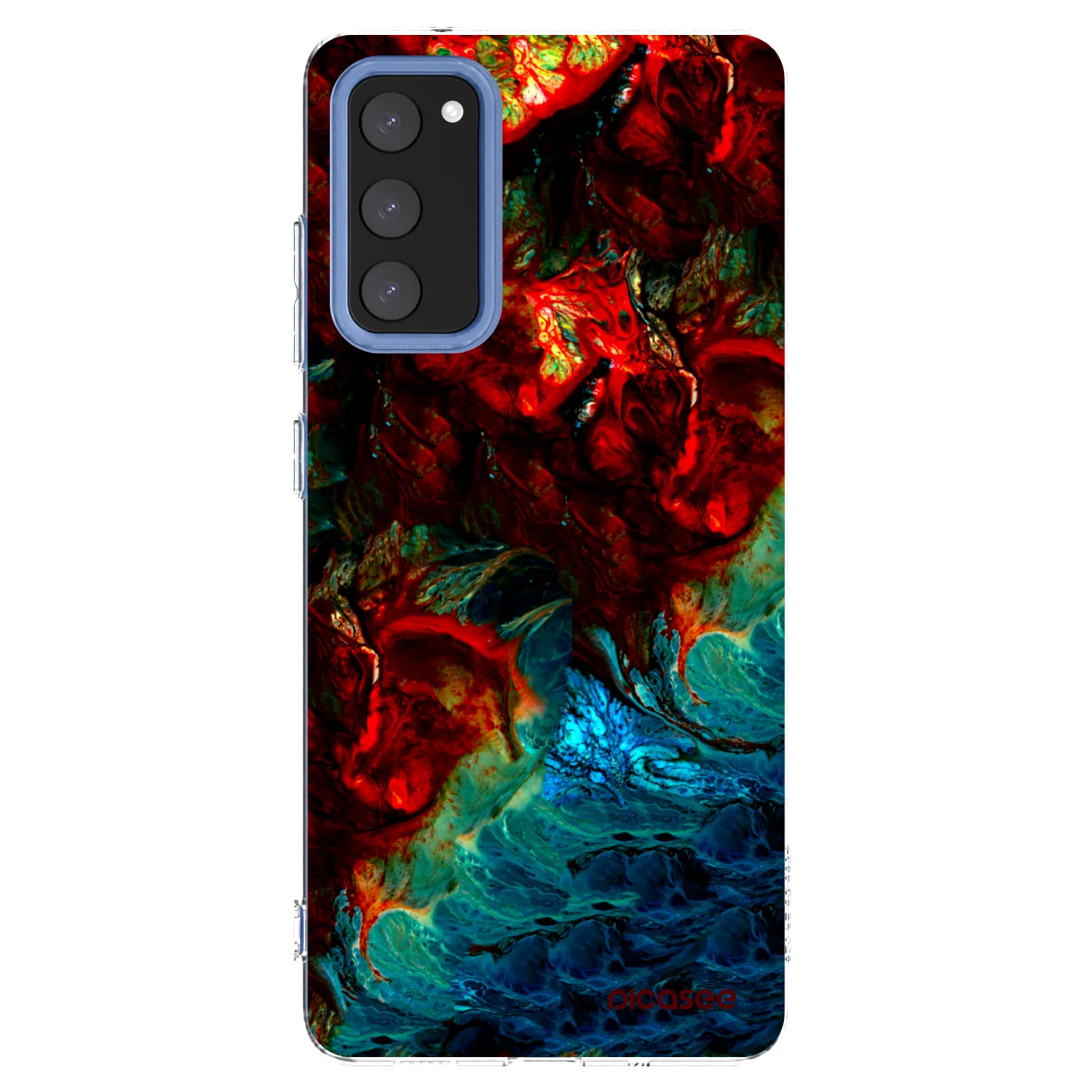 Picasee silikonowe przeźroczyste etui na Samsung Galaxy S20 FE - Universe