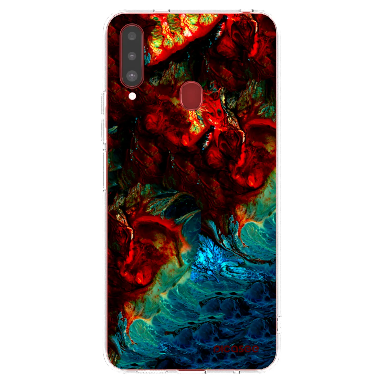 Picasee silikonowe przeźroczyste etui na Samsung Galaxy A20s - Universe