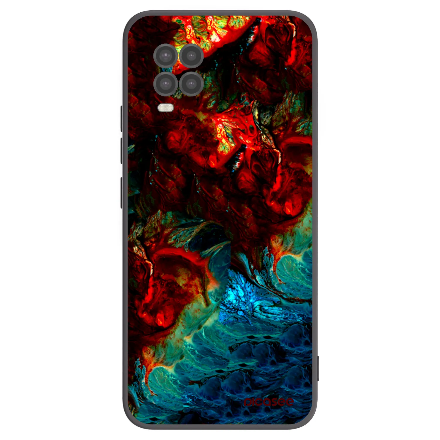 Picasee silikonowe czarne etui na Xiaomi Mi 10 Lite - Universe