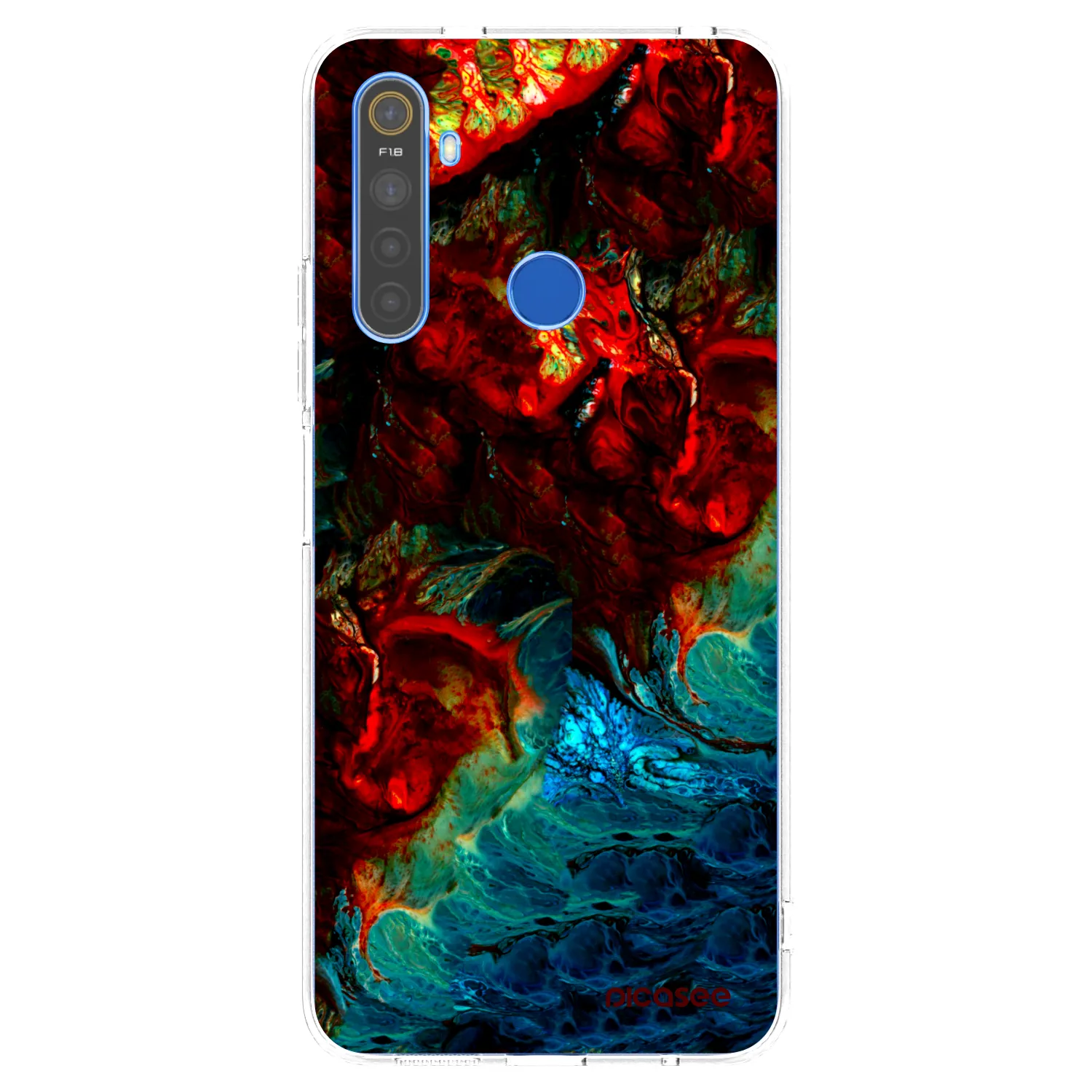 Picasee silikonowe przeźroczyste etui na Realme 5 - Universe
