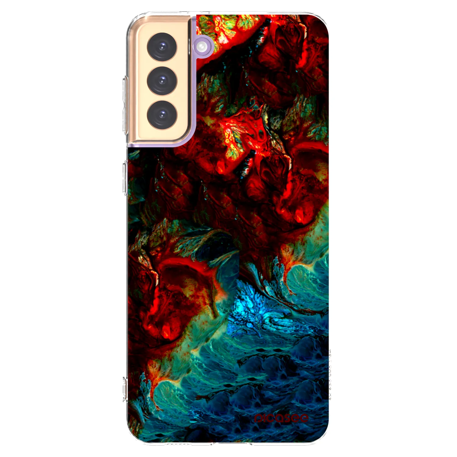 Picasee silikonowe przeźroczyste etui na Samsung Galaxy S21+ 5G G996F - Universe