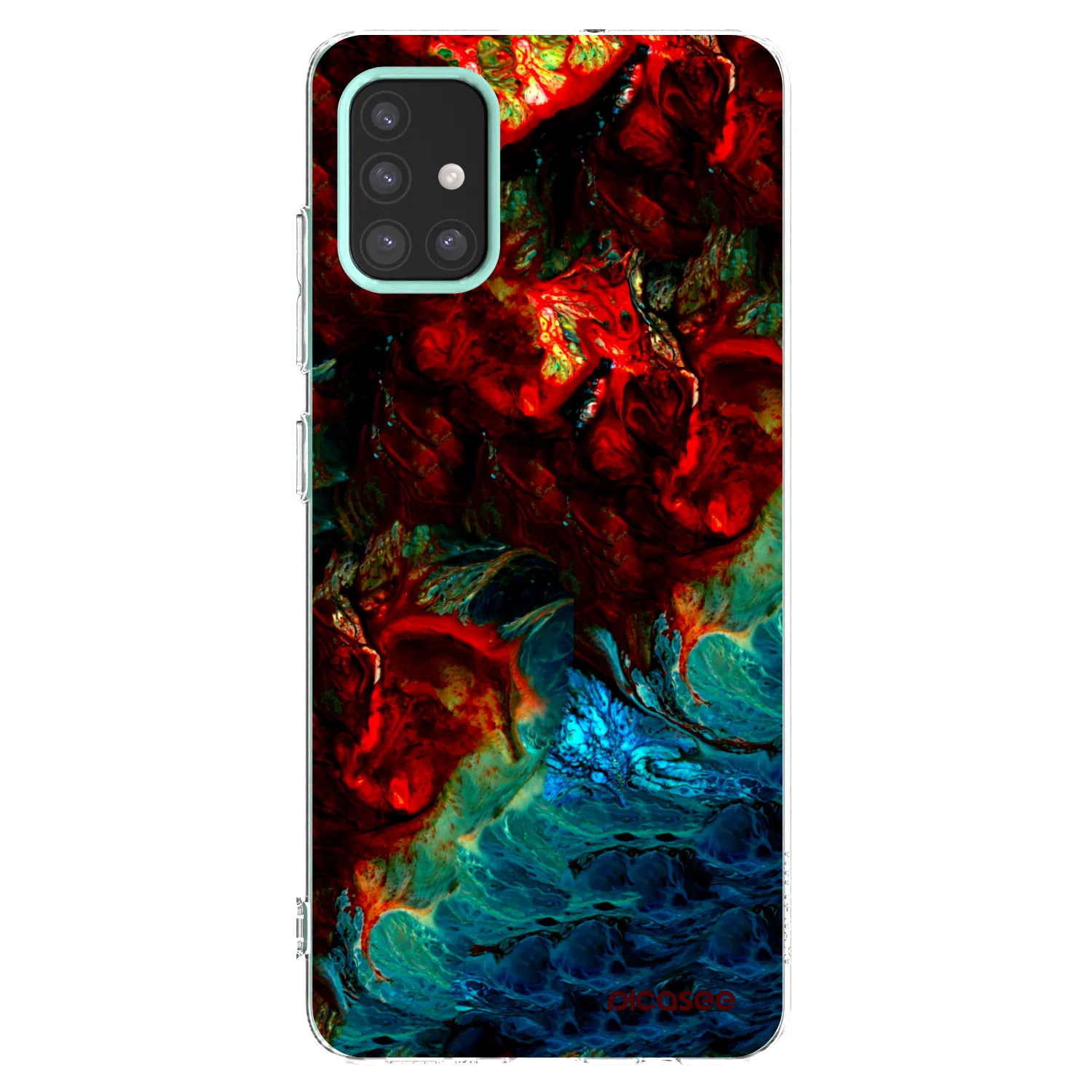 Picasee silikonowe przeźroczyste etui na Samsung Galaxy M31s - Universe