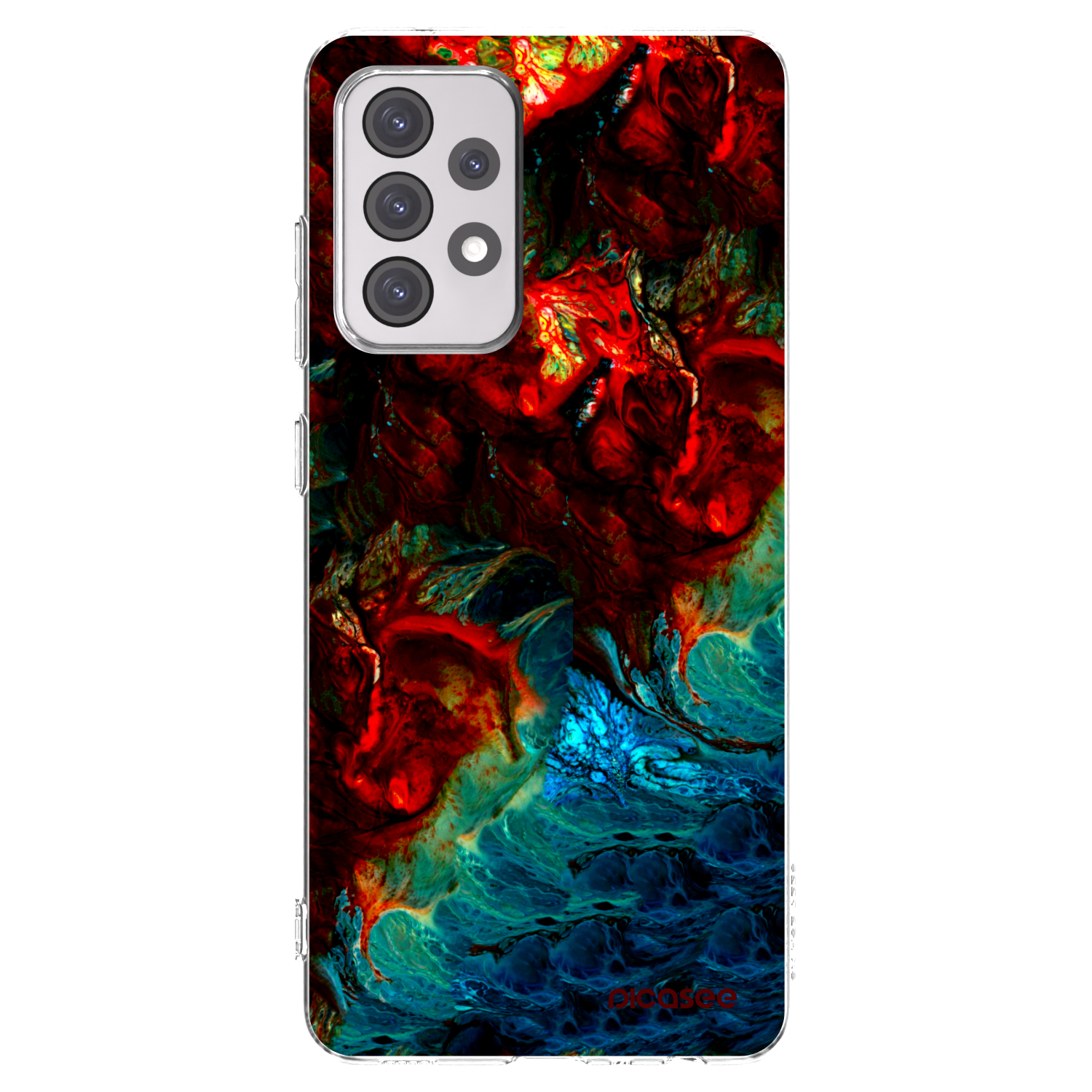 Picasee silikonowe przeźroczyste etui na Samsung Galaxy A52 5G A525F - Universe