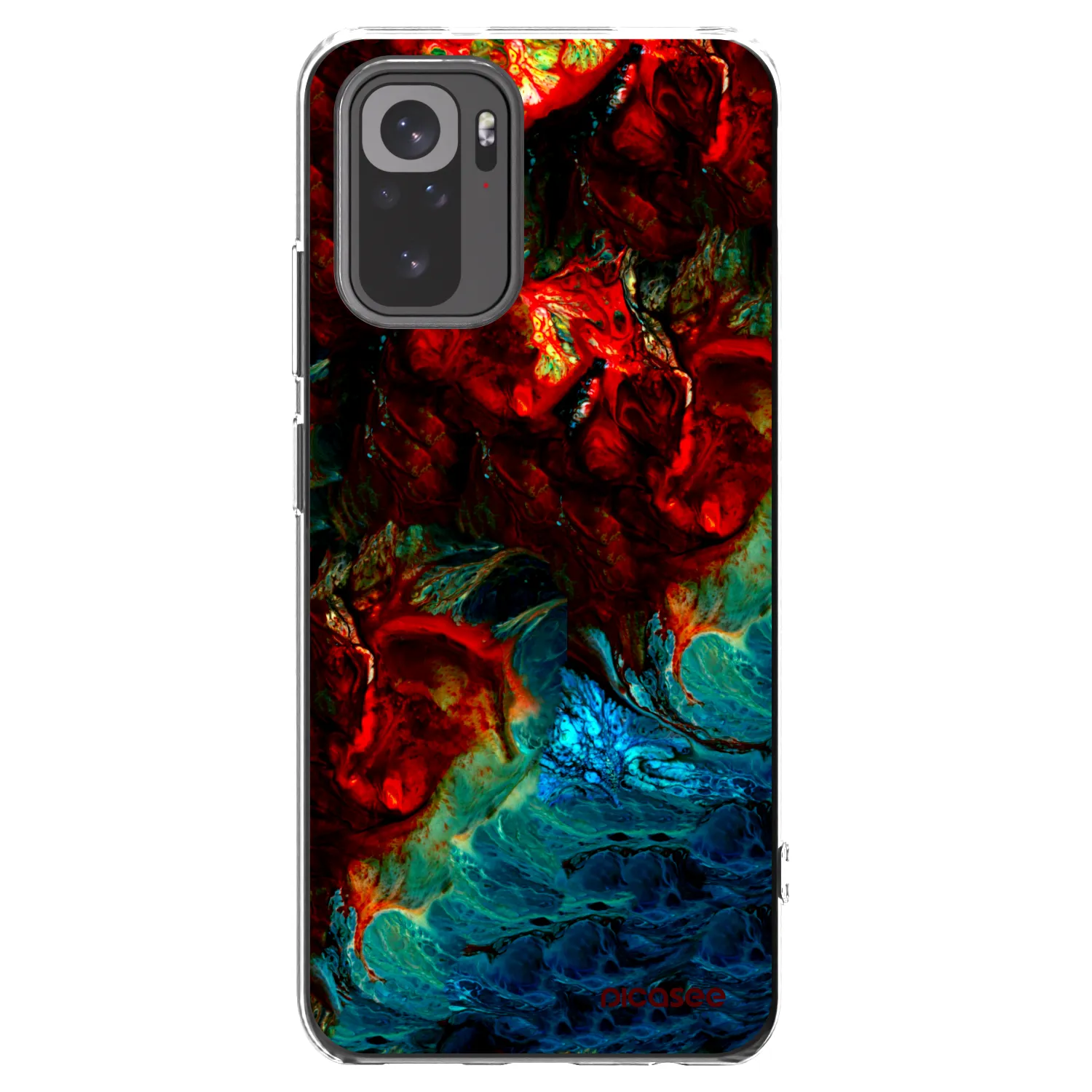 Picasee silikonowe przeźroczyste etui na Xiaomi Redmi Note 10S - Universe