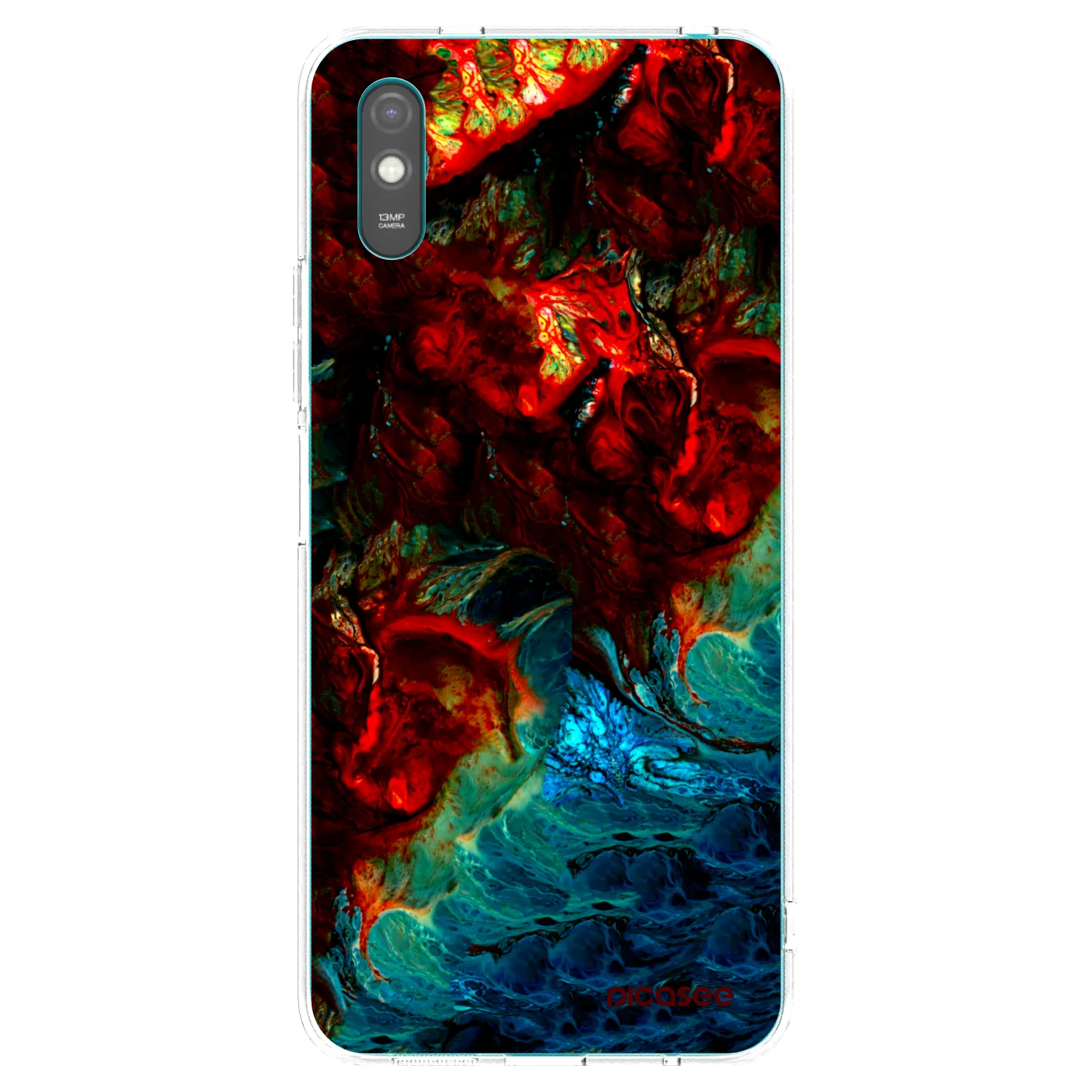 Picasee silikonowe przeźroczyste etui na Xiaomi Redmi 9AT - Universe