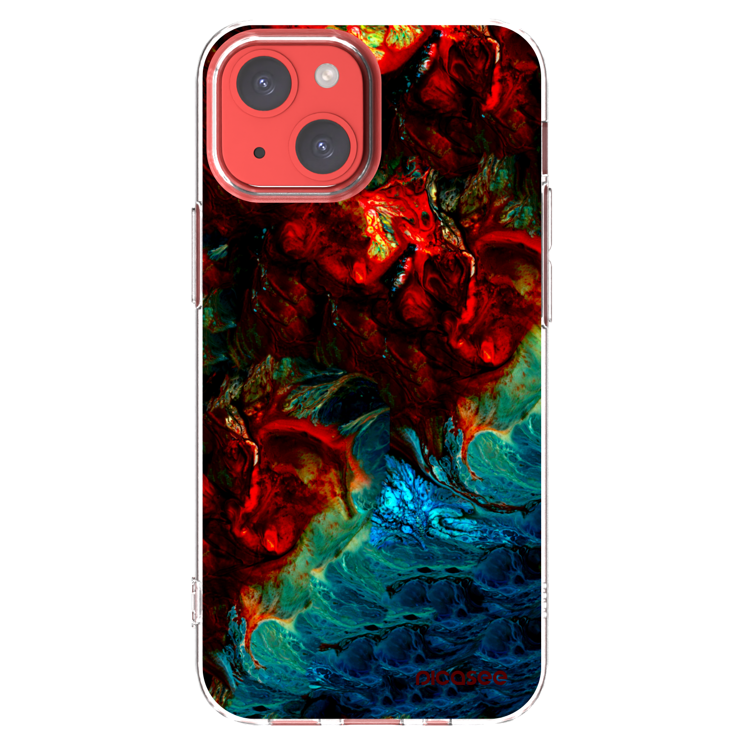 Picasee silikonowe przeźroczyste etui na Apple iPhone 13 mini - Universe
