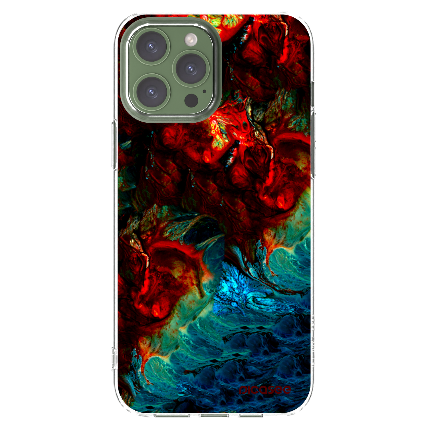 Picasee silikonowe przeźroczyste etui na Apple iPhone 13 Pro Max - Universe