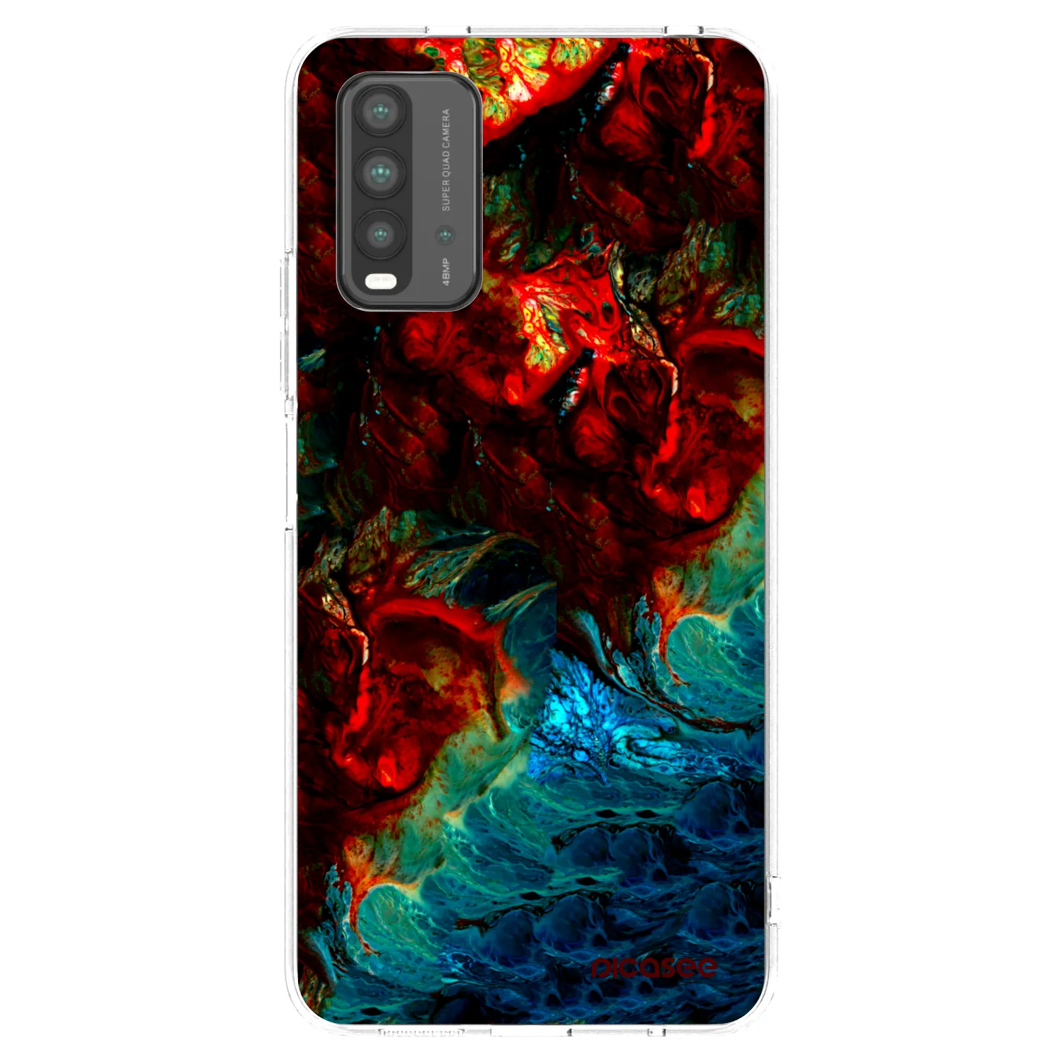 Picasee silikonowe przeźroczyste etui na Xiaomi Redmi 9T - Universe