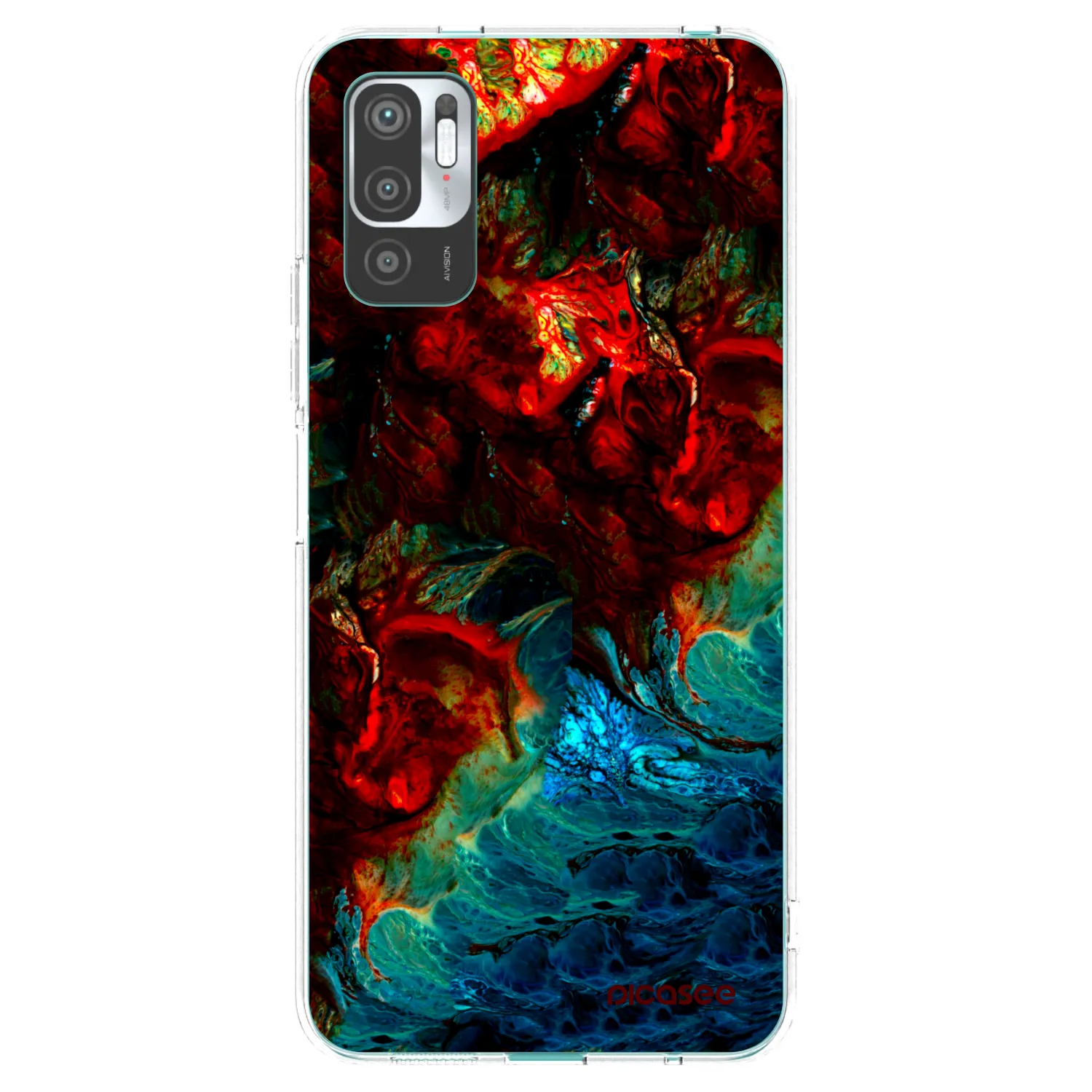 Picasee silikonowe przeźroczyste etui na Xiaomi Redmi Note 10 5G - Universe