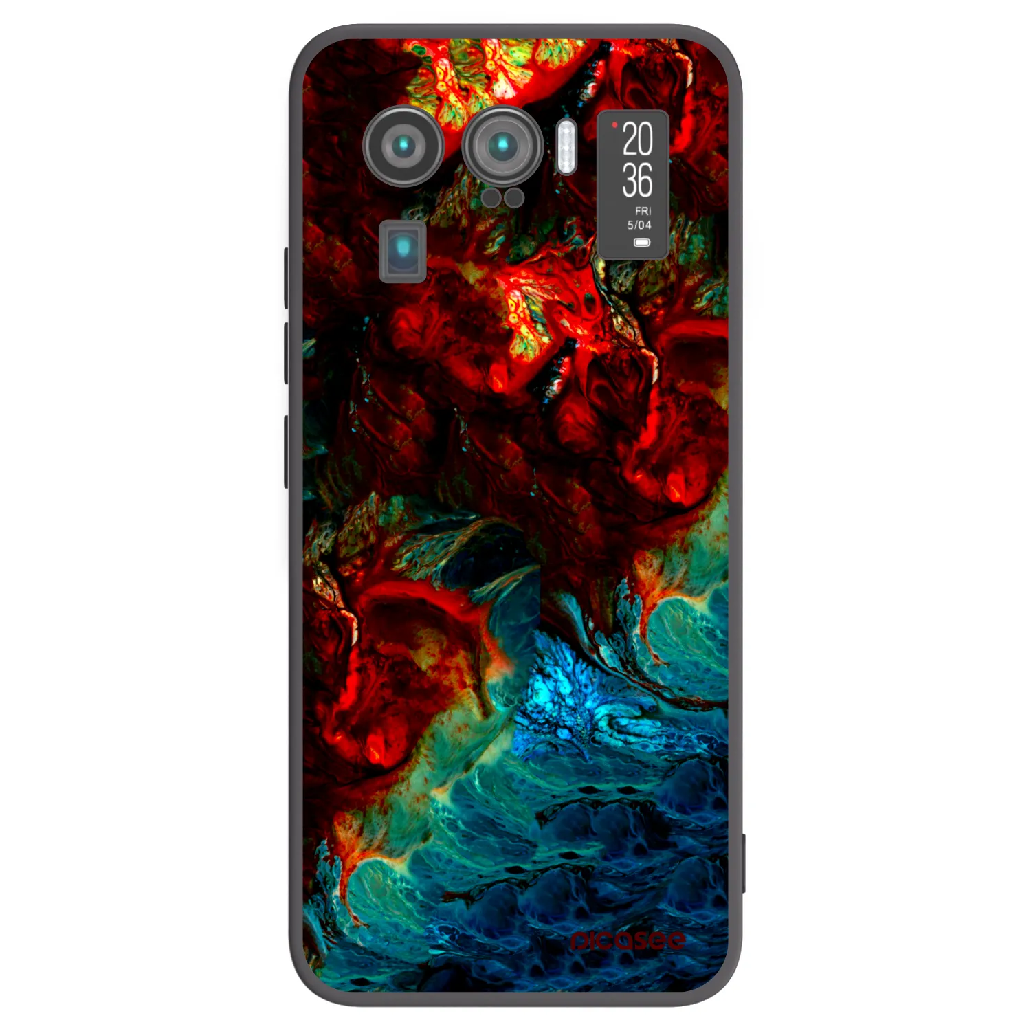 Picasee silikonowe czarne etui na Xiaomi Mi 11 Ultra - Universe