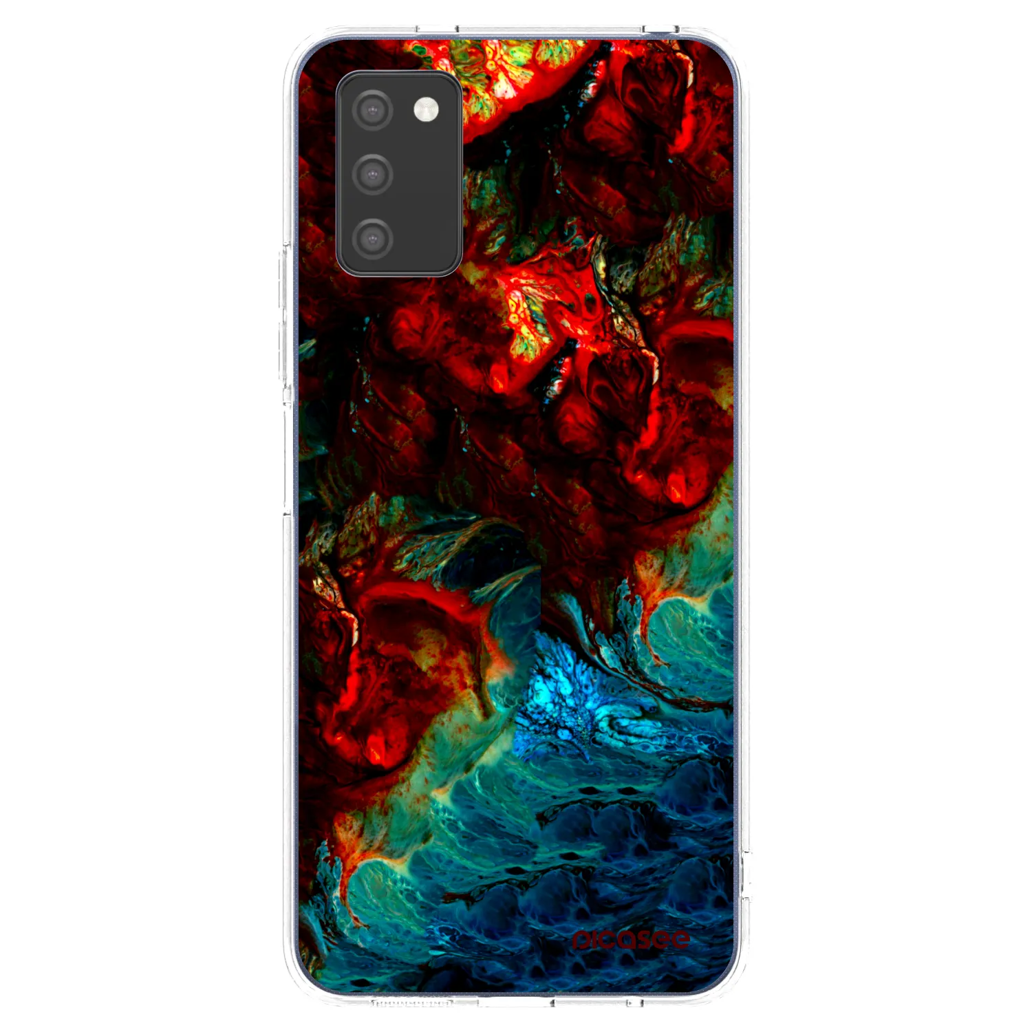Picasee silikonowe przeźroczyste etui na Samsung Galaxy A02s A025G - Universe