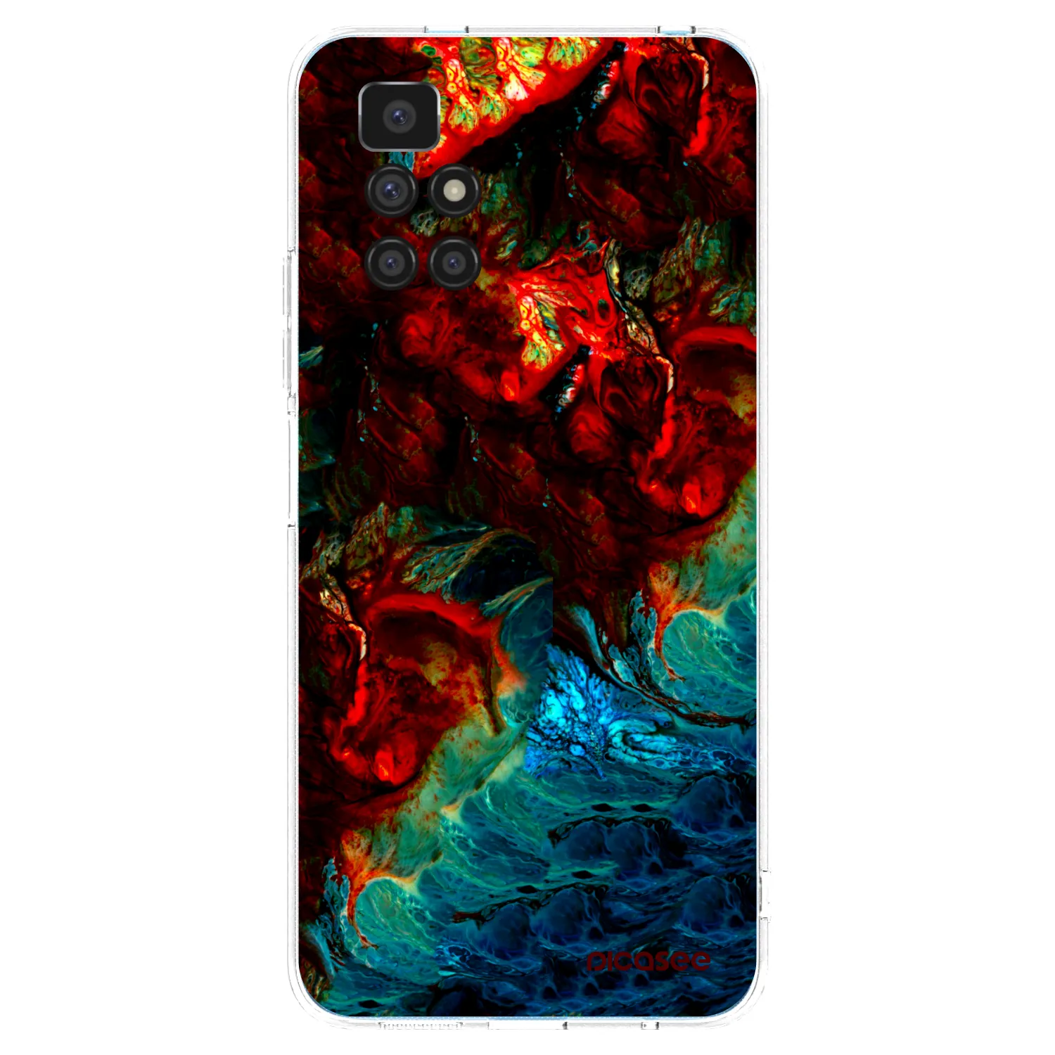 Picasee silikonowe przeźroczyste etui na Xiaomi Redmi 10 - Universe