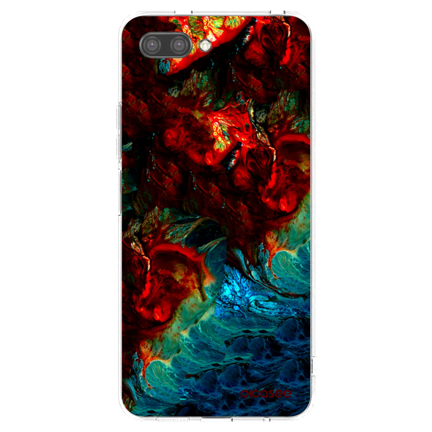 Picasee silikonowe przeźroczyste etui na Honor 10 - Universe