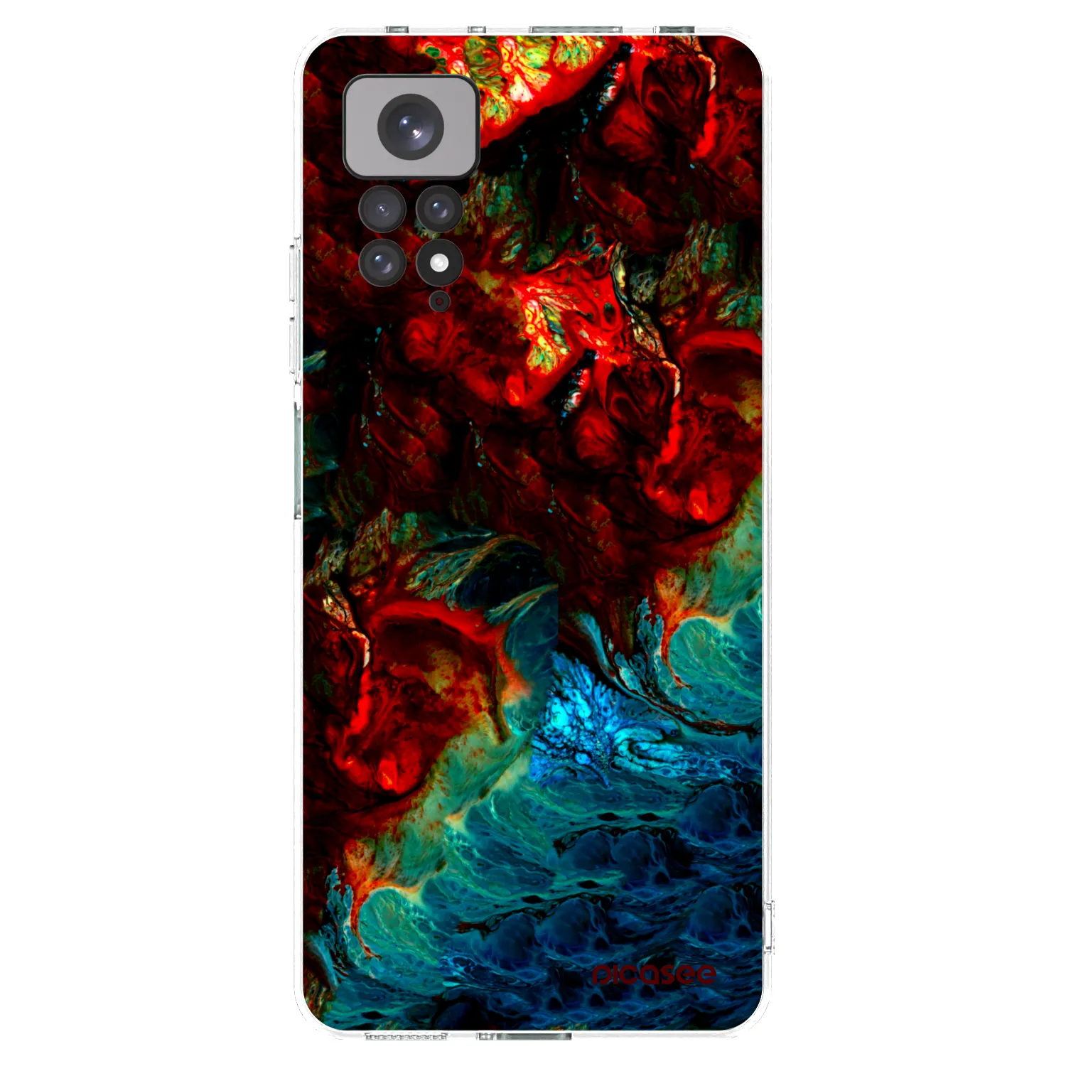 Picasee silikonowe przeźroczyste etui na Xiaomi Redmi Note 11S 4G - Universe