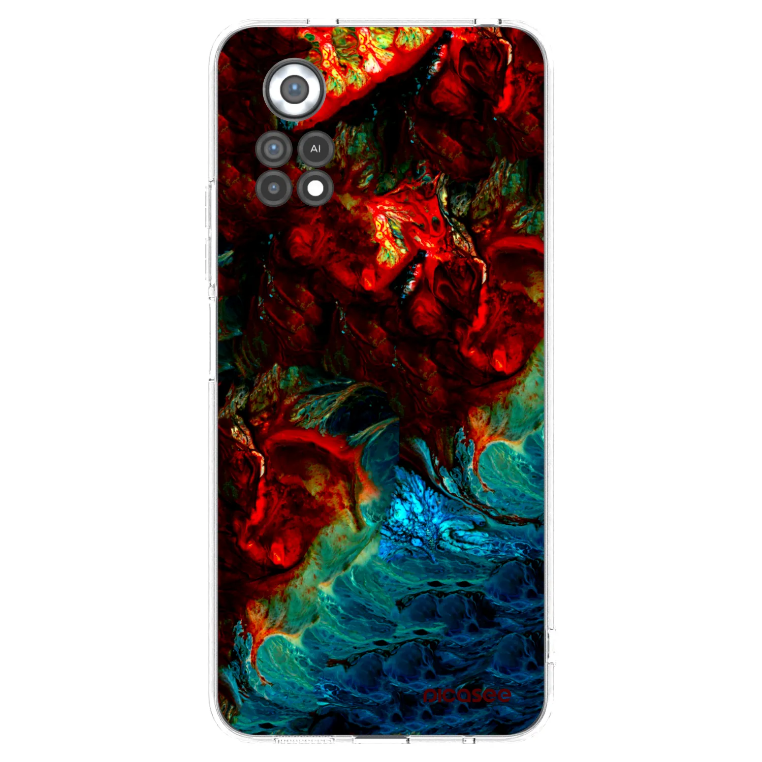 Picasee silikonowe przeźroczyste etui na Xiaomi Poco X4 Pro 5G - Universe