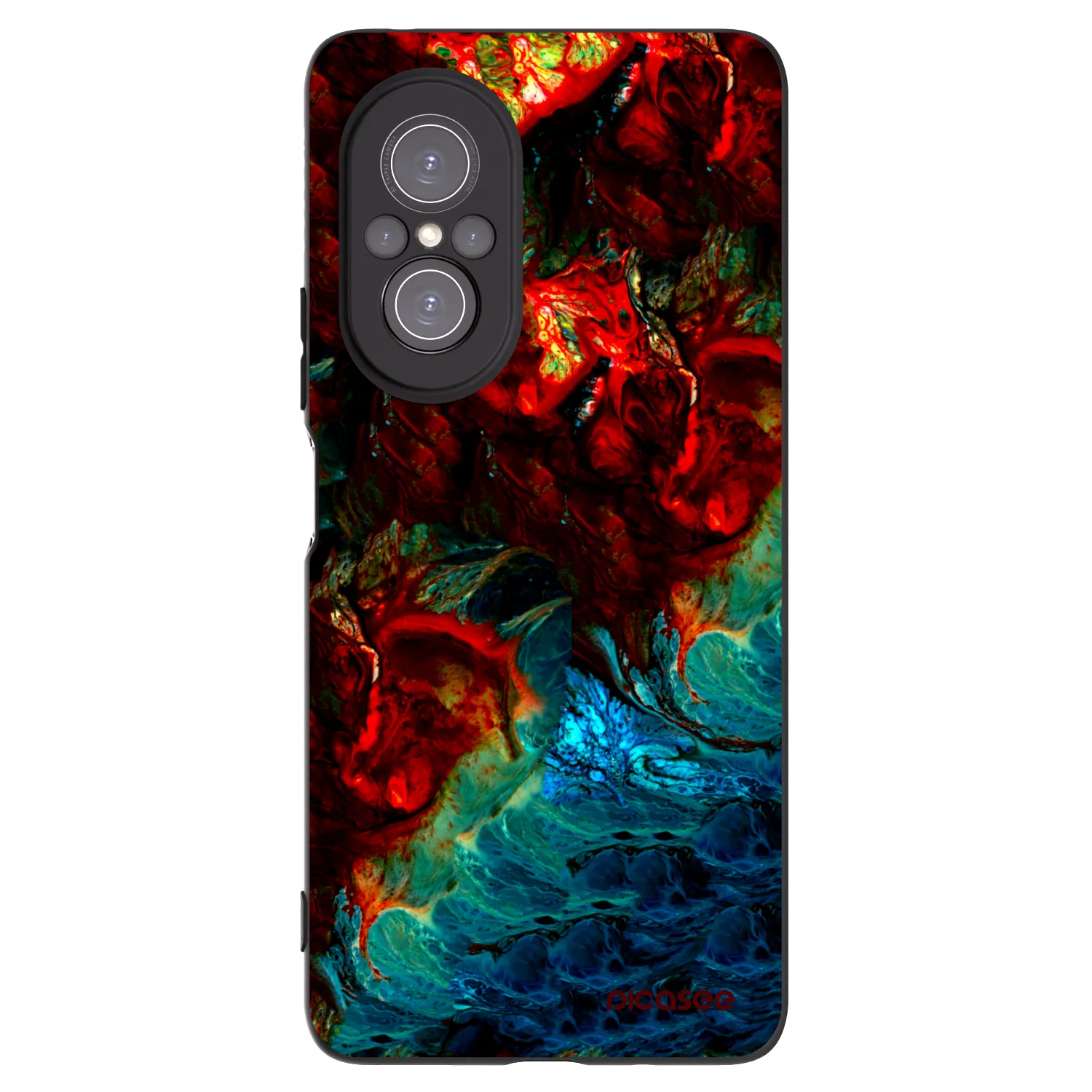 Picasee silikonowe czarne etui na Huawei Nova 9 SE - Universe