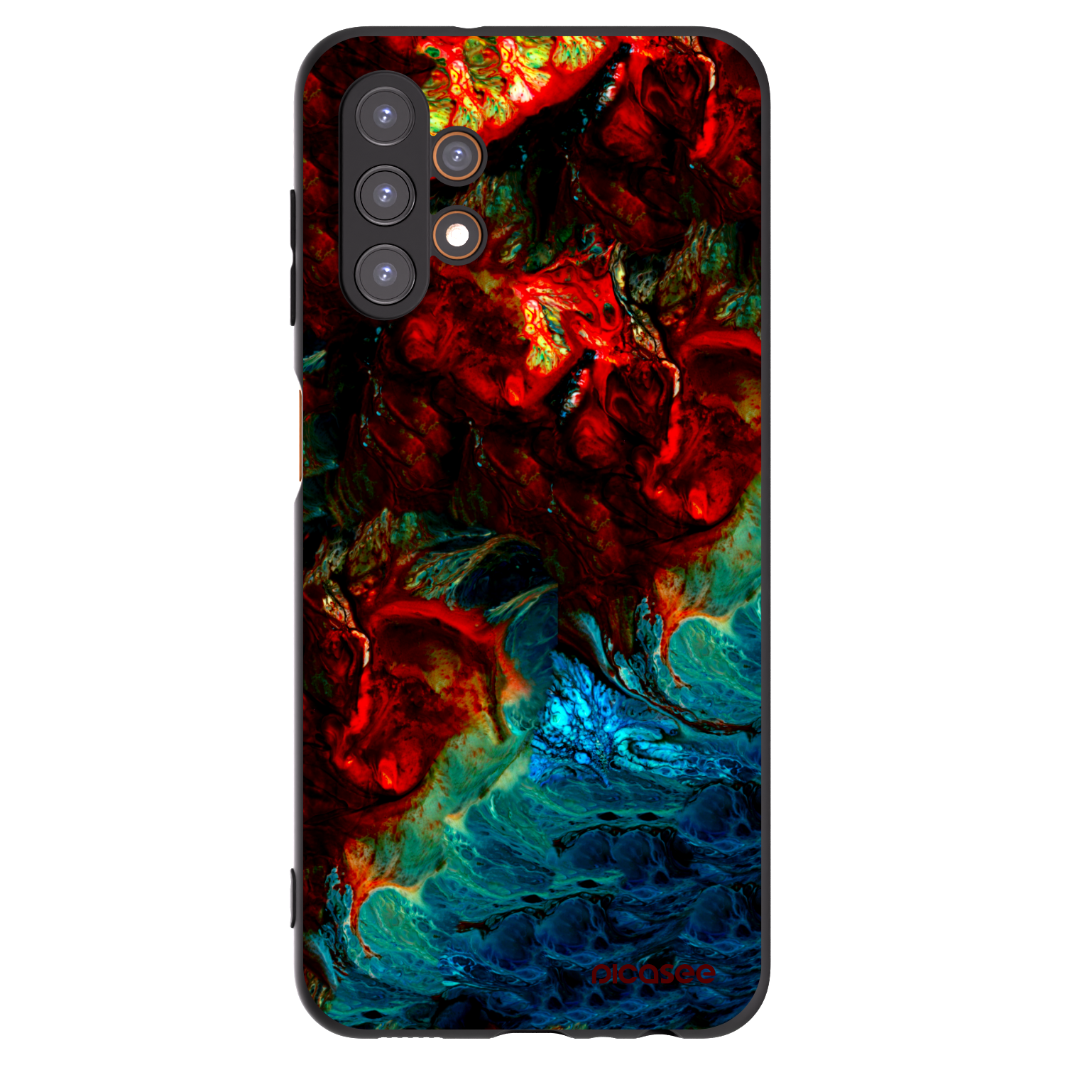Picasee silikonowe czarne etui na Samsung Galaxy A13 4G A135 - Universe