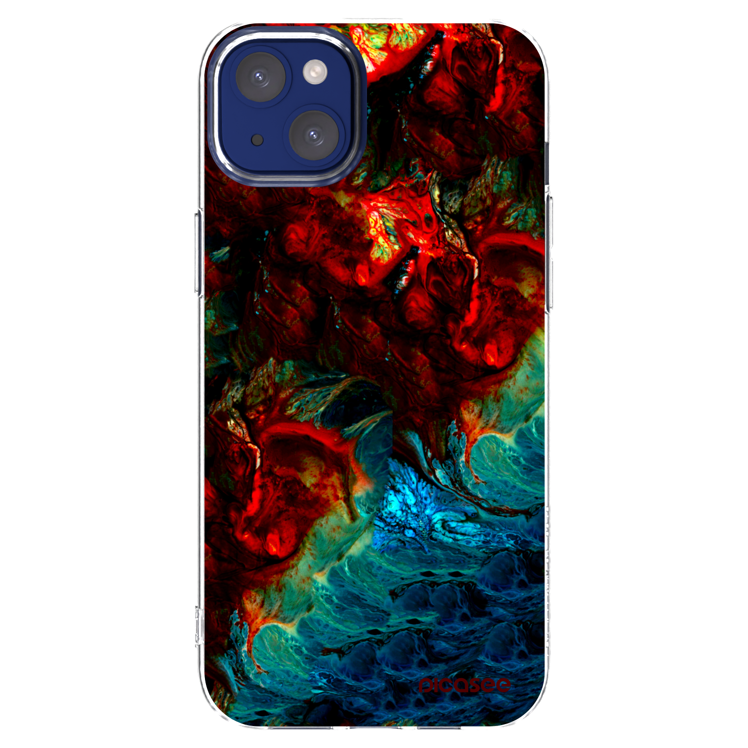 Picasee silikonowe przeźroczyste etui na Apple iPhone 14 Plus - Universe
