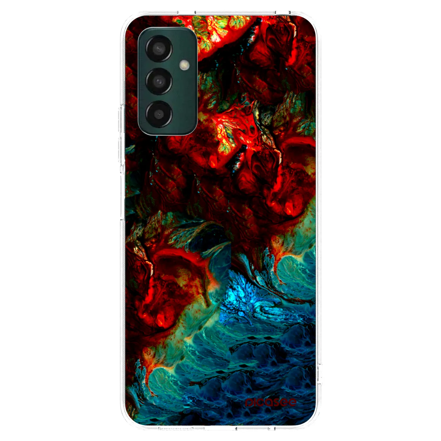 Picasee silikonowe przeźroczyste etui na Samsung Galaxy M13 M135F - Universe
