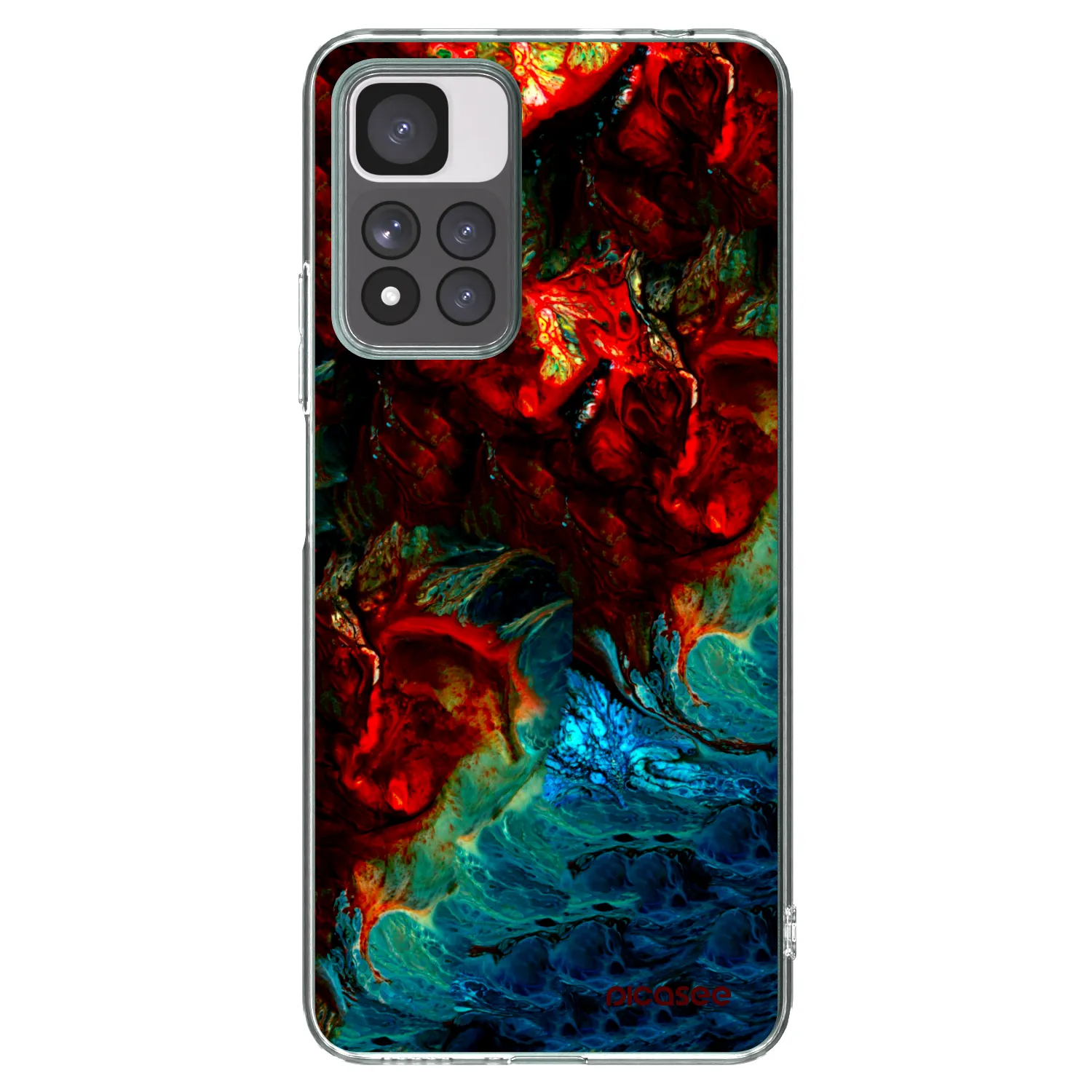 Picasee silikonowe przeźroczyste etui na Xiaomi Redmi Note 11 Pro+ 5G - Universe
