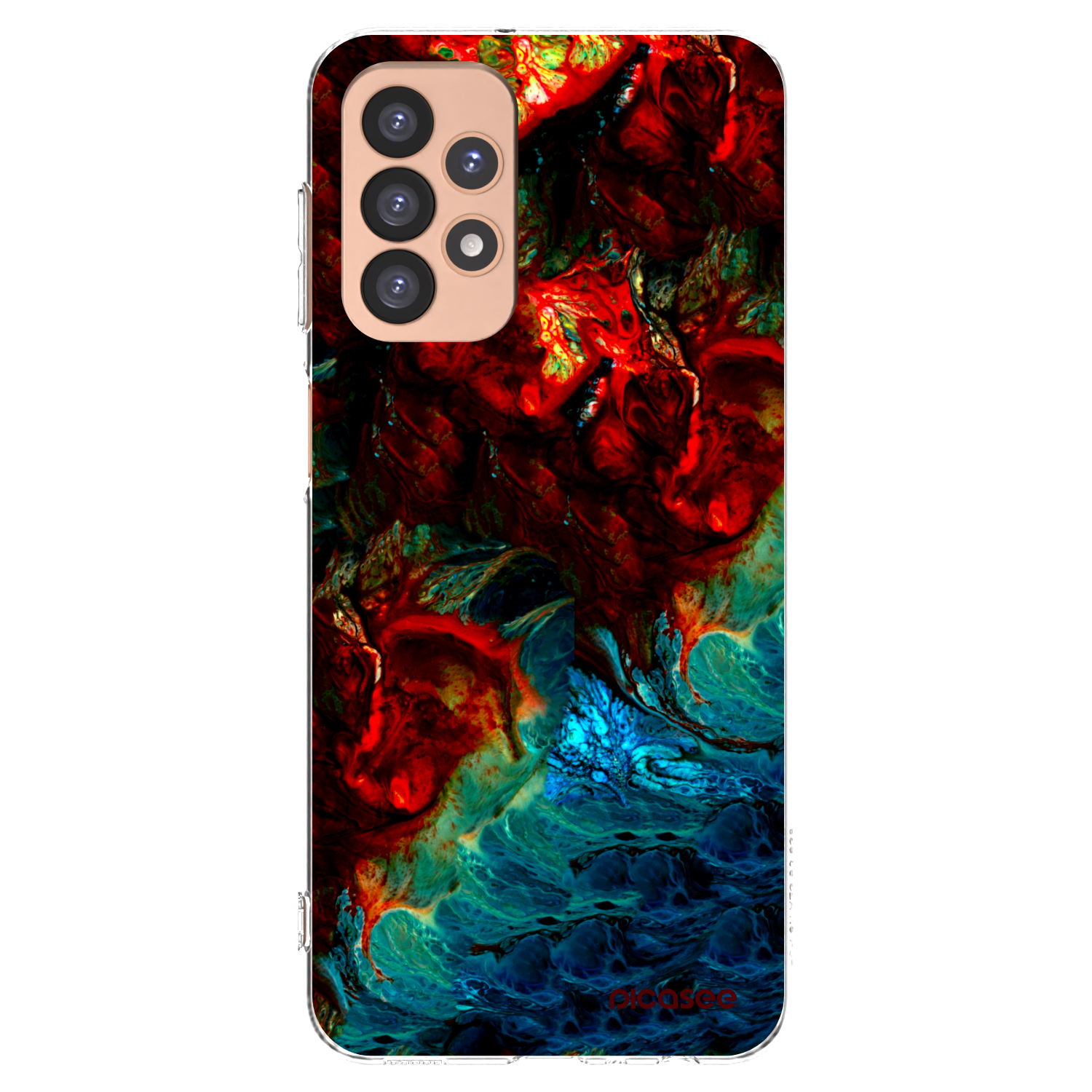 Picasee silikonowe przeźroczyste etui na Samsung Galaxy A23 A236B 5G - Universe
