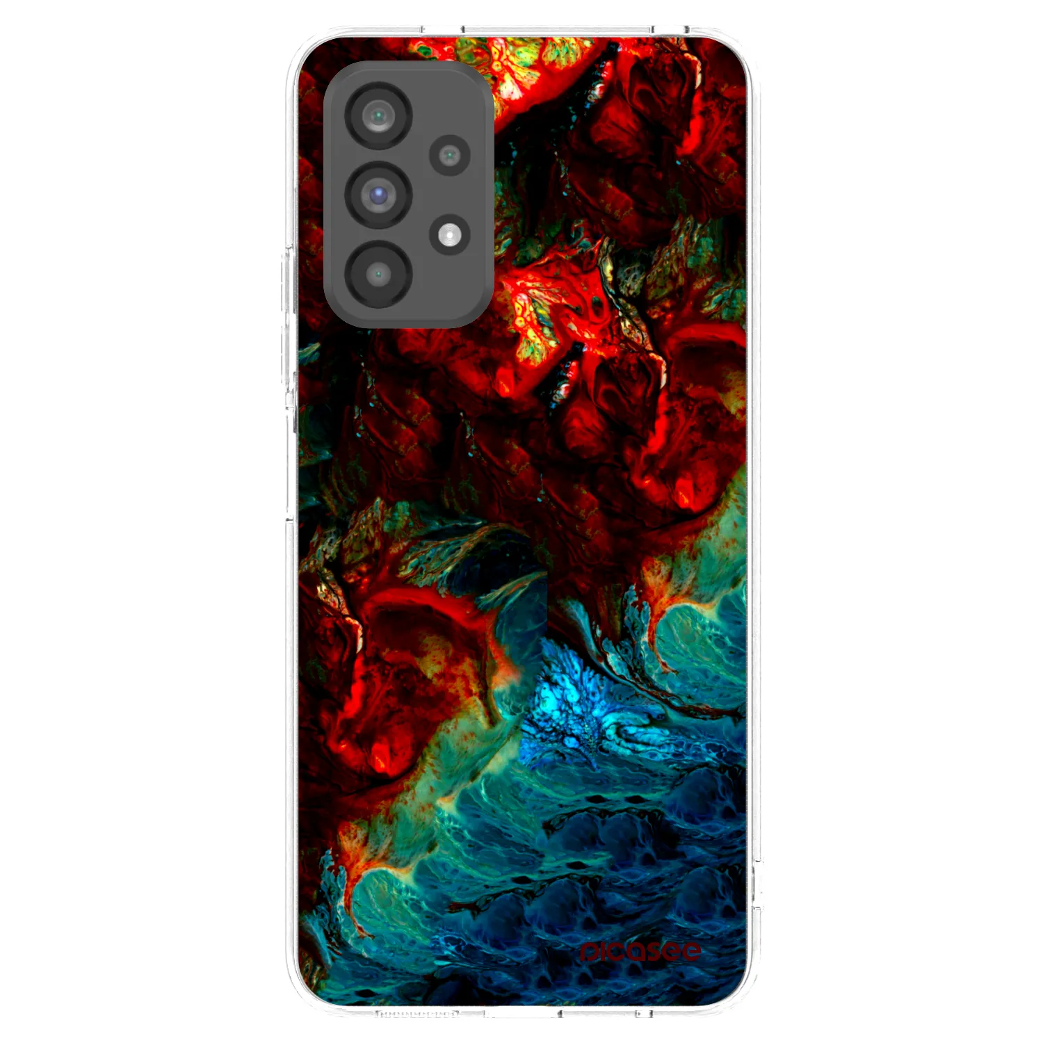 Picasee silikonowe przeźroczyste etui na Samsung Galaxy A73 5G - Universe