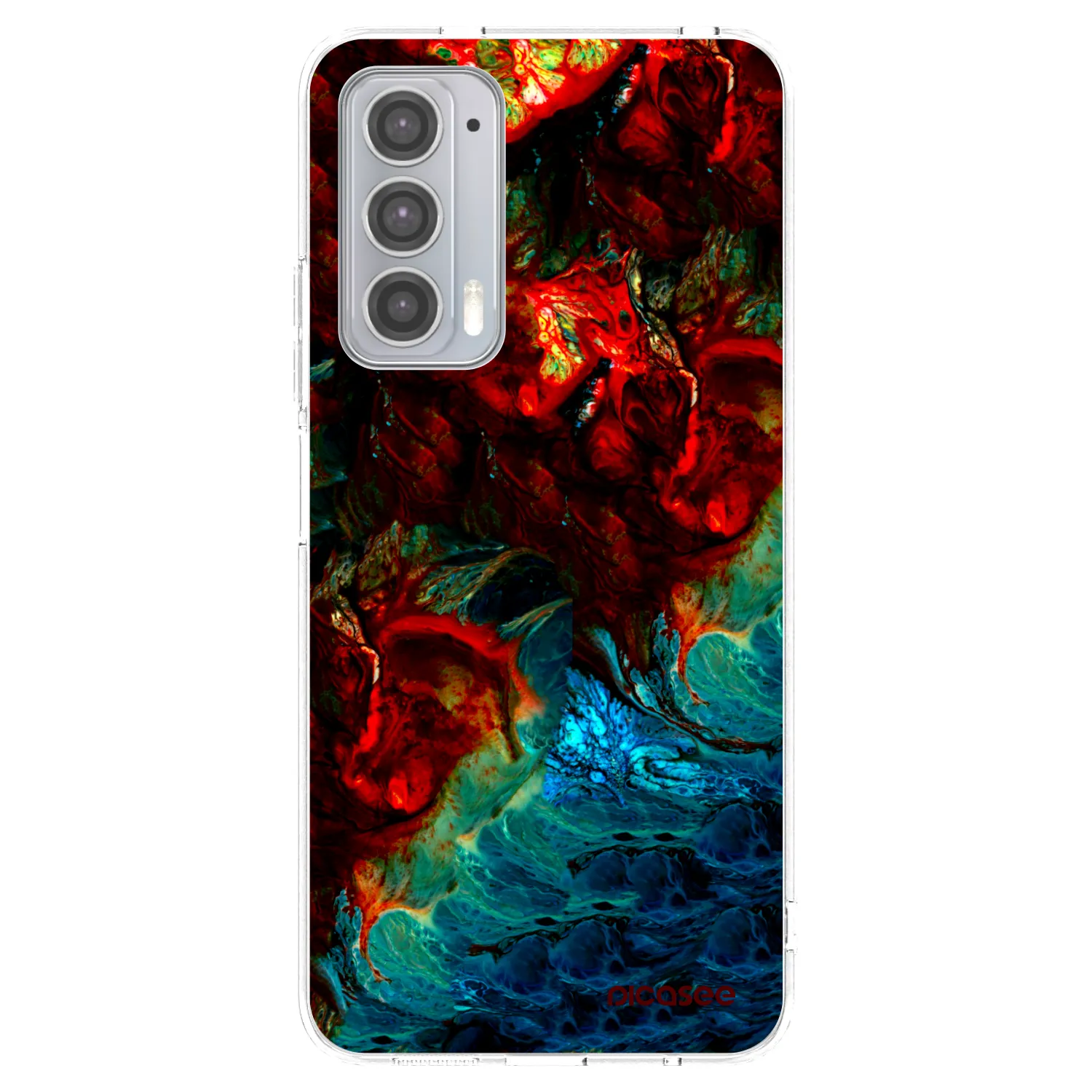 Picasee silikonowe przeźroczyste etui na Motorola Edge 20 - Universe