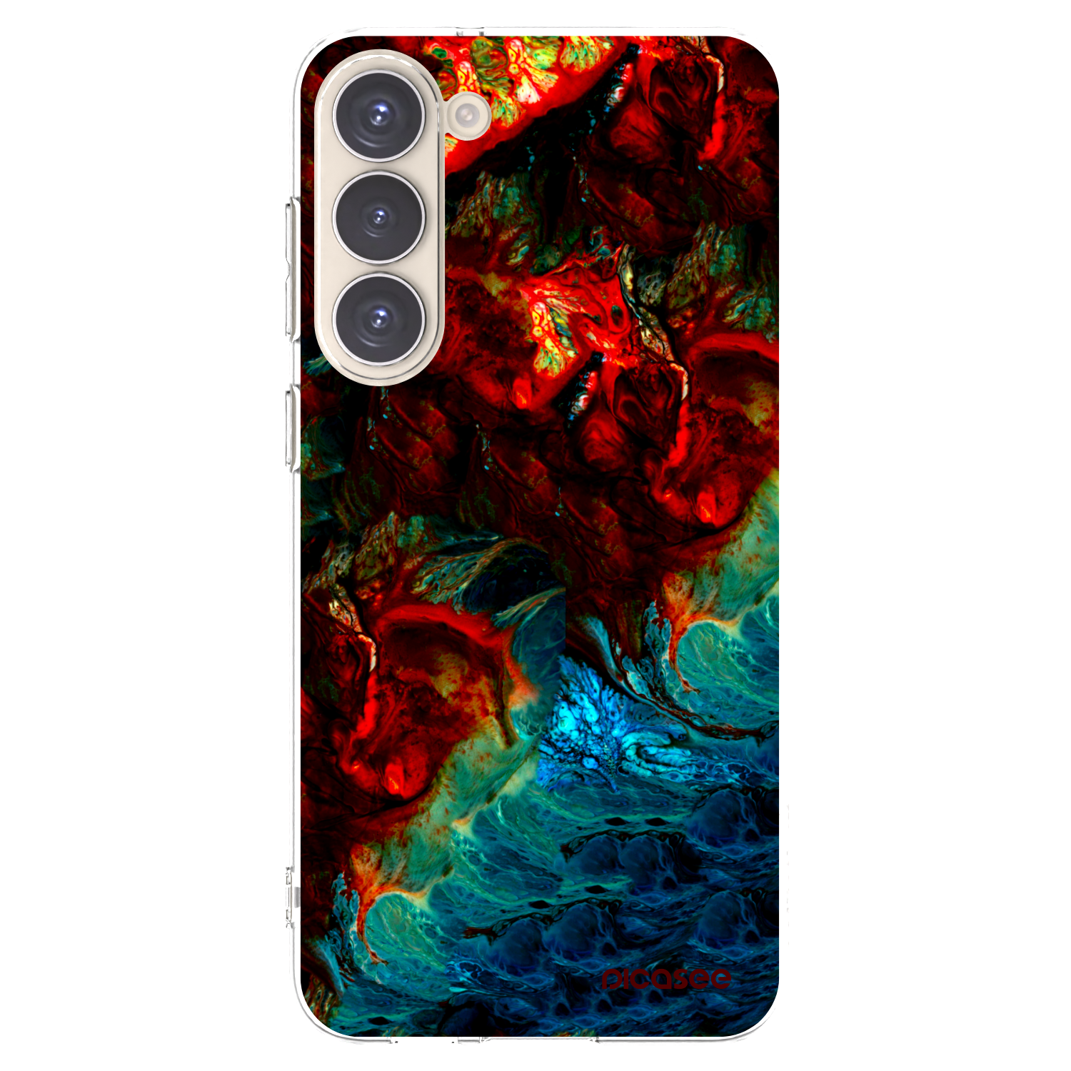 Picasee silikonowe przeźroczyste etui na Samsung Galaxy S23+ 5G - Universe