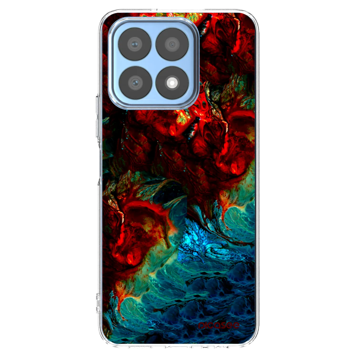 Picasee silikonowe przeźroczyste etui na Honor X8a - Universe