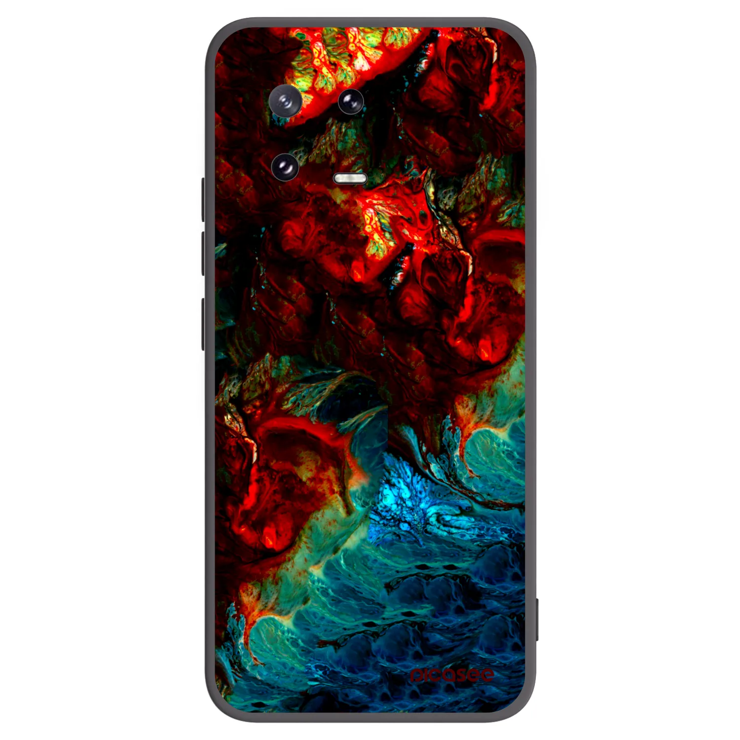 Picasee silikonowe czarne etui na Xiaomi 13 Pro - Universe