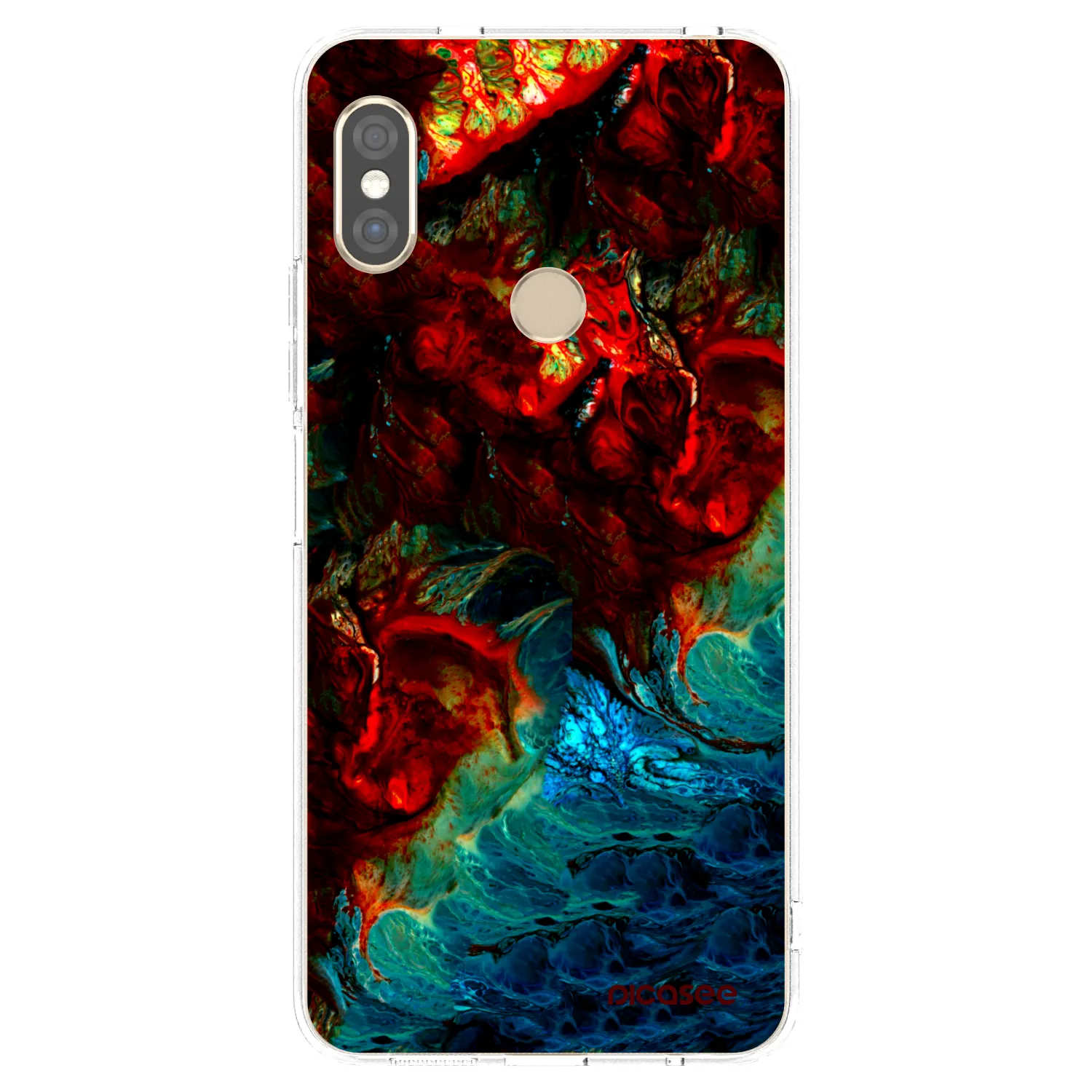 Picasee silikonowe przeźroczyste etui na Xiaomi Redmi Note 5 Global - Universe
