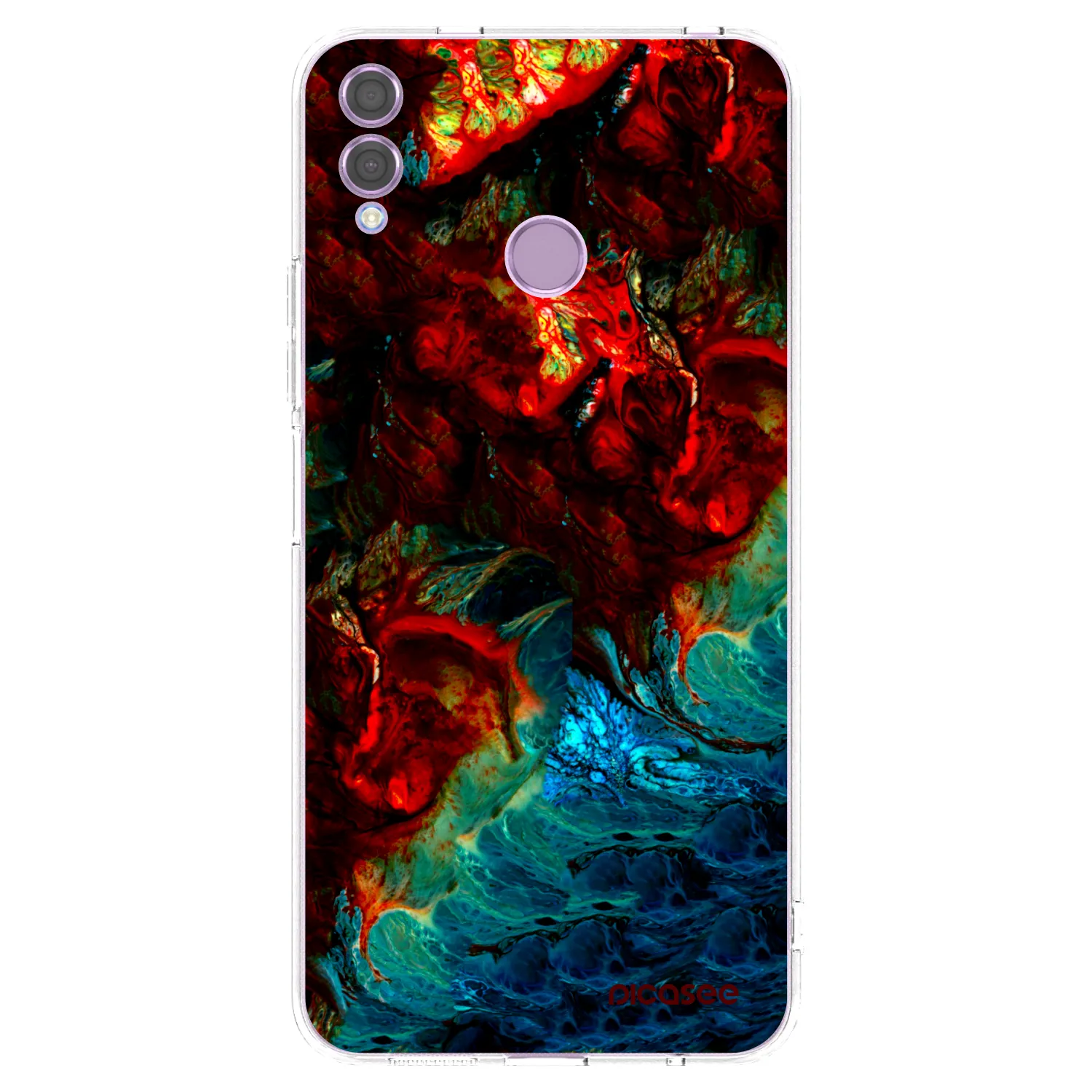Picasee silikonowe przeźroczyste etui na Honor 8X - Universe