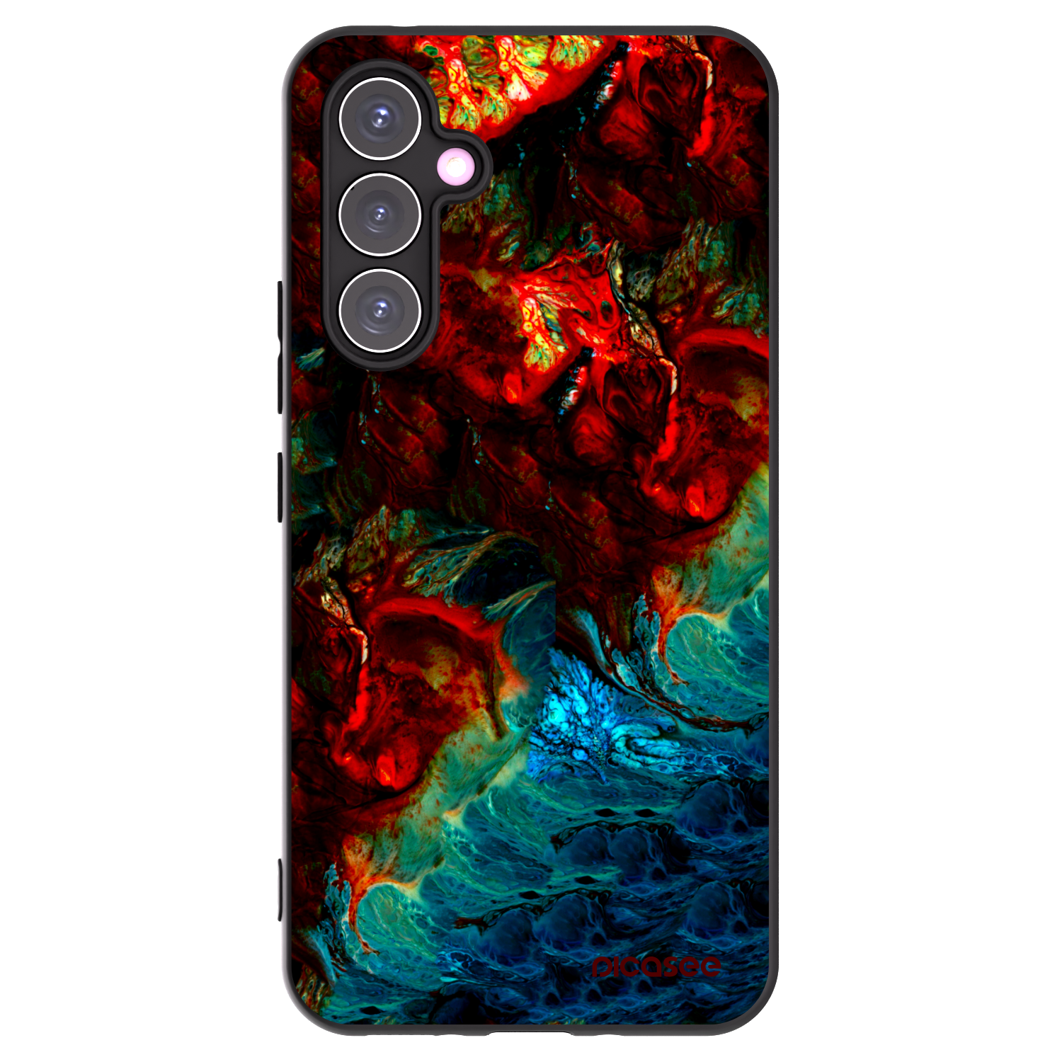 Picasee silikonowe czarne etui na Samsung Galaxy A54 5G A546B - Universe