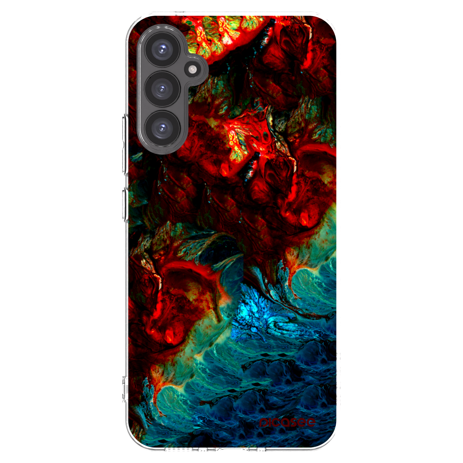 Picasee silikonowe przeźroczyste etui na Samsung Galaxy A34 5G A346B - Universe